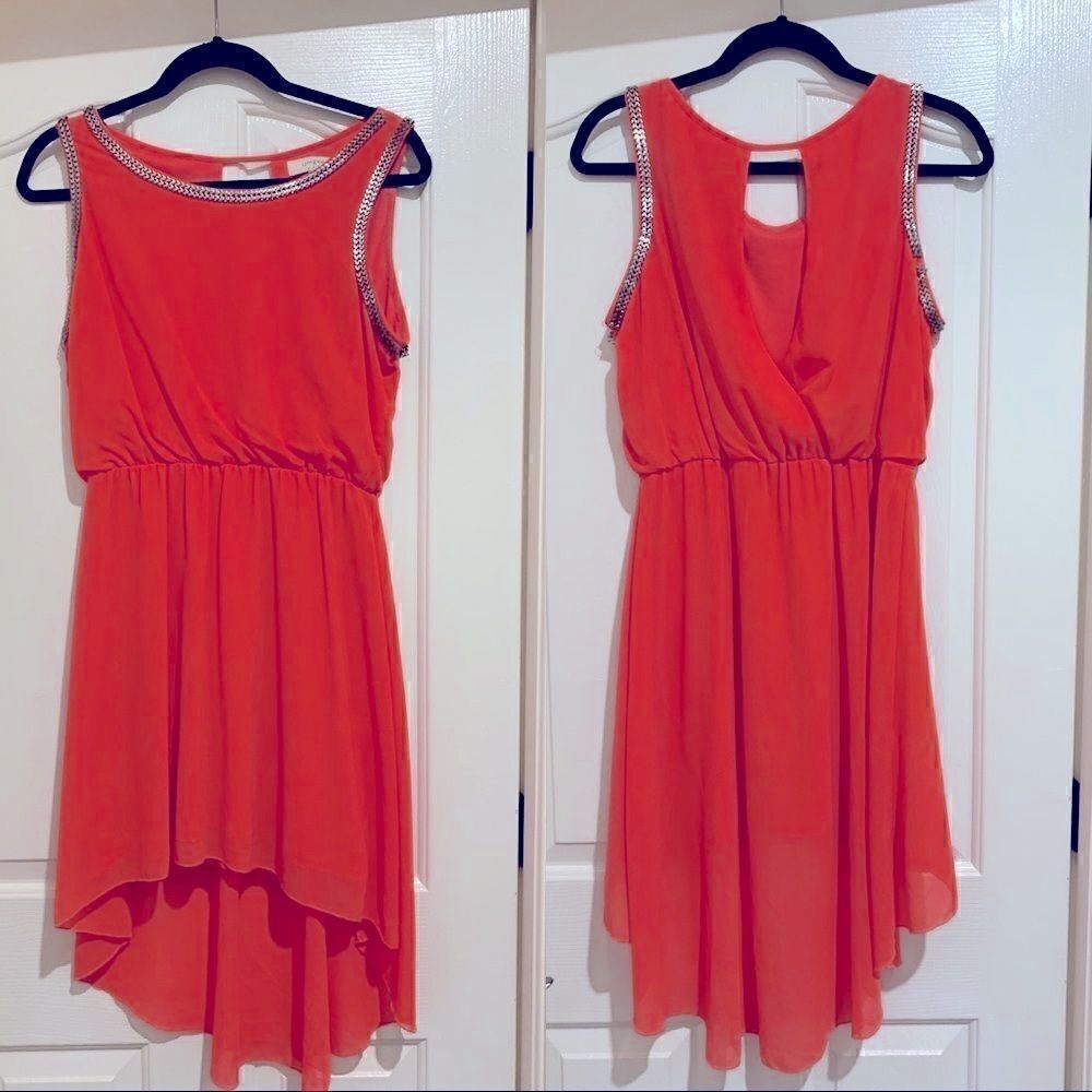 Umgee | Orange High-Low Dress | Large